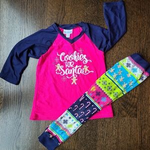 🎅🍪 LuLaRoe Sleep brand pajama set, size 4